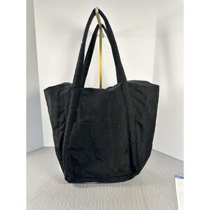 Baggu Travel Cloud Bag - Black Light Weight Sylish Vacation Carry-on Everyday